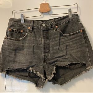 Distressed Levi’s 501 shorts